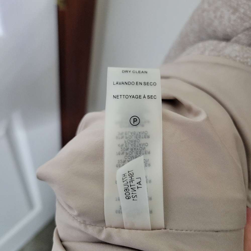 Tommy Hilfiger Tan Knit Blazer w/ Elbow Patches Jacket, Size 4 - Picture 4 of 5